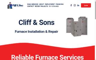 Cliff and Sons website