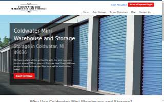 Coldwater Mini Warehouse STORAGE website