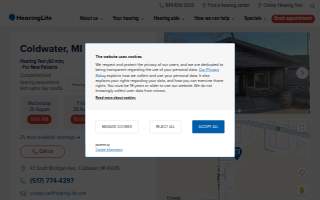 HearingLife of Coldwater MI website