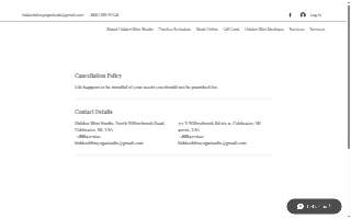 Hidden Bliss Studio website