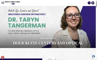 Holicki Eye Centers and Optical website