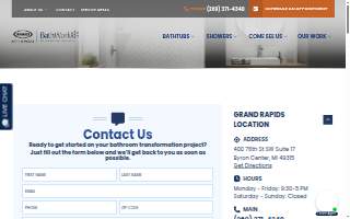 BathWorks of Michigan website