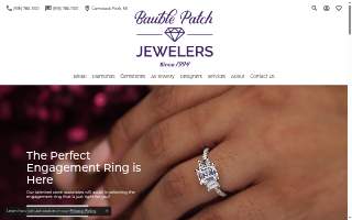 Bauble Patch Jewelers website