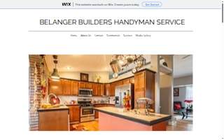 Belanger Builders Handyman Service website