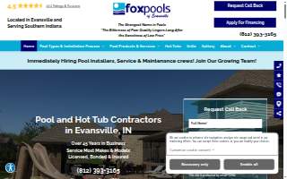Fox Pools website