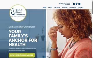 Gorbach Family Chiropractic website