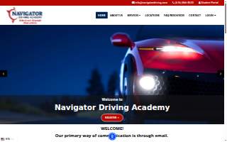 Navigator Driving Academy website