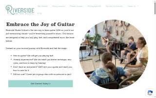 Riverside Guitar School website