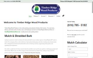 Timber Ridge Wood Products website