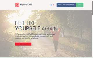 Acupuncture of West Michigan website