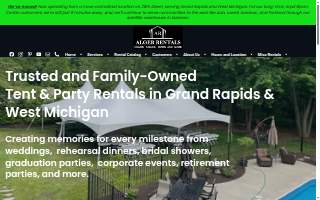 Alger Rentals website