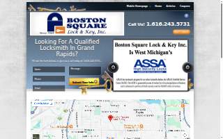 Boston Square Lock & Key website