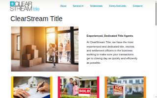 ClearStream Title of Cutlerville website