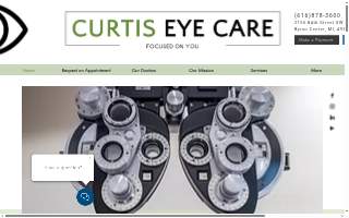 Curtis Eye Care website