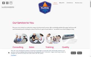 Klima Comfort Solutions website