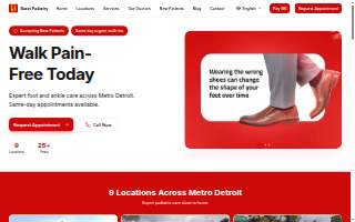 Bazzi Podiatry website