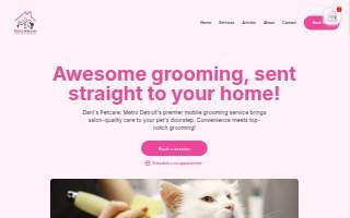 Dani's Pet Care website