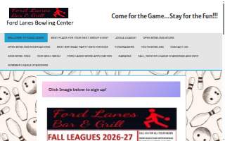 Ford Lanes Bowling Center of Dearborn website