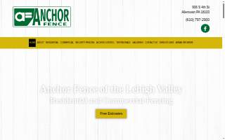 Anchor Fence Inc. of Dearborn Heights website
