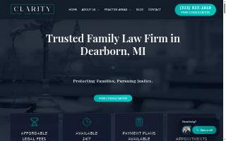 Clarity Law Firm website