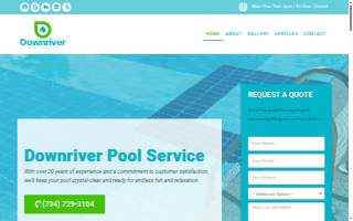 Downriver Pool Service of Dearborn Heights website