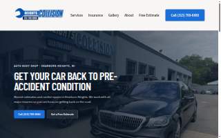 Heights Collision website