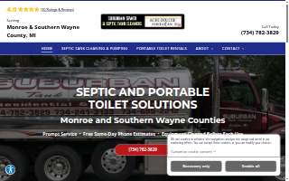 Suburban Sewer & Septic of Dearborn Heights website