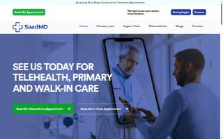 SAAD MD primary care and weight loss clinic website
