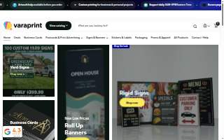 Varaprint website