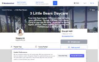 3 Little Bears Daycare website