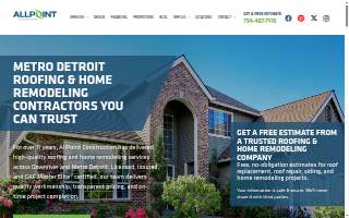 AllPoint Construction website