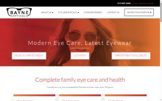 Bayne Optical website