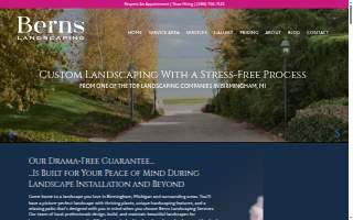 Berns Landscaping Services website