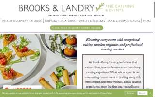Brooks & Landry Fine Catering website
