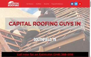 Capital Roofing Guys of Detroit website