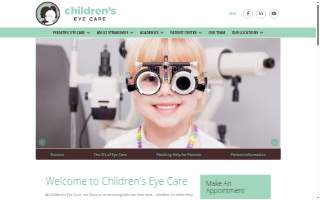 Children's Eye Care website