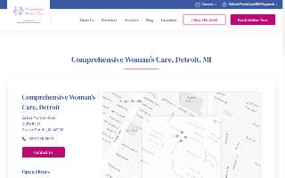 Comprehensive Woman's Care of Detroit website