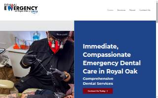 Dental Emergency of Royal Oak by Smile Detroit website