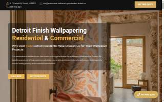 Detroit Finish Wallpapering website
