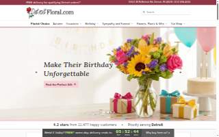 Detroit Floral website