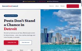 Detroit MI Pest Control website