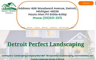 Detroit Perfect Landscaping website