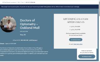 Doctors of Optometry - Oakland Mall (outlot) website