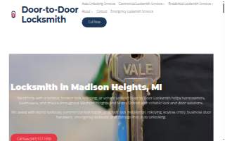 Door to Door Locksmith website