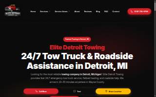 Elite Detroit Towing LLC website