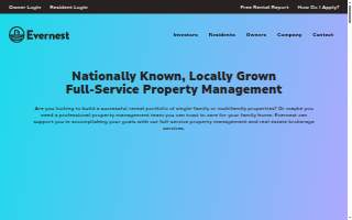 Evernest Property Management Kansas City of Independence website