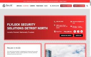 FlyLock Security Solutions of Detroit website