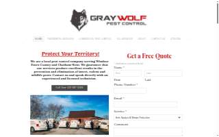 Gray Wolf Pest Control website
