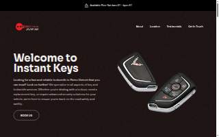 Instant Keys website