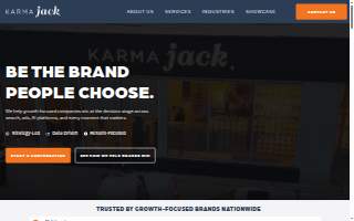 KARMA jack Digital Marketing Agency of Detroit website